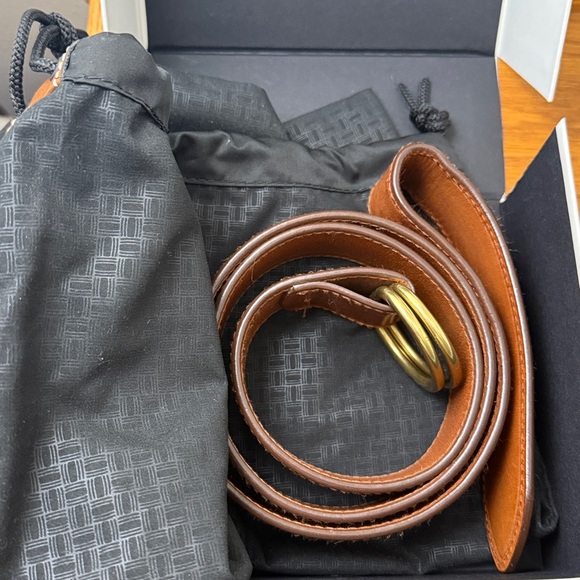 Polo Ralph Lauren Double-O-Ring leather belt. Italian leather Made in China 40” - Picture 6 of 15